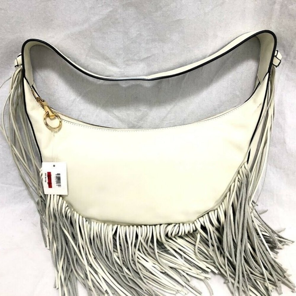 Elizabeth & James Zoe Smooth Fringed Leather Hobo